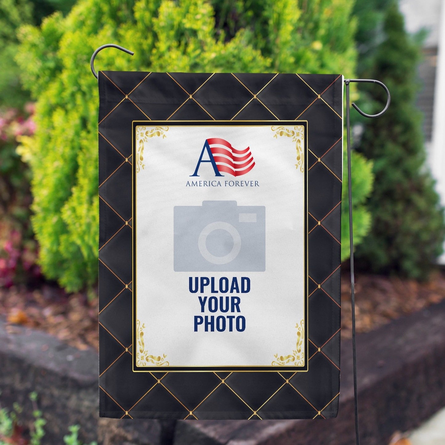 Personalized Quilted Royalty House Flag & Garden Flag