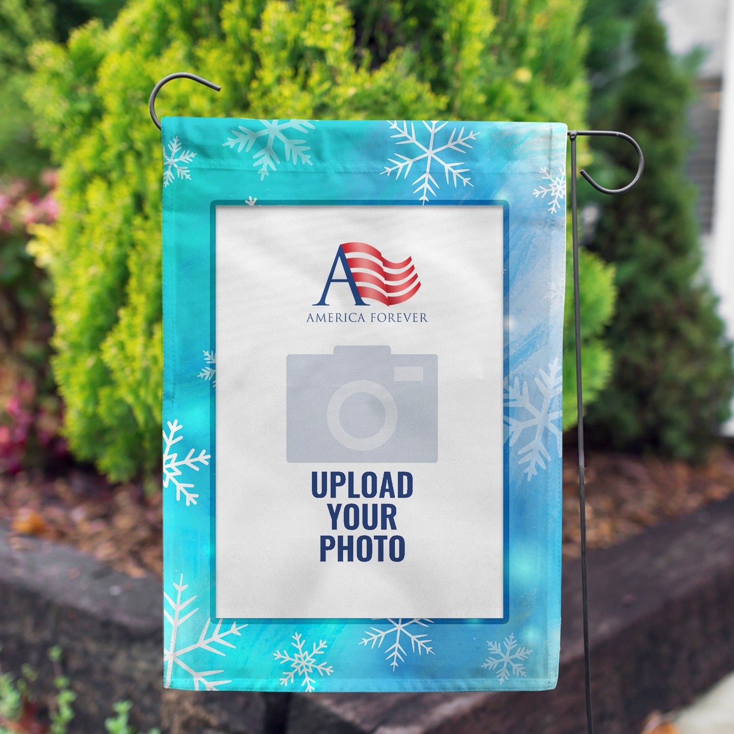 Personalized Snowflakes House Flag & Garden Flag