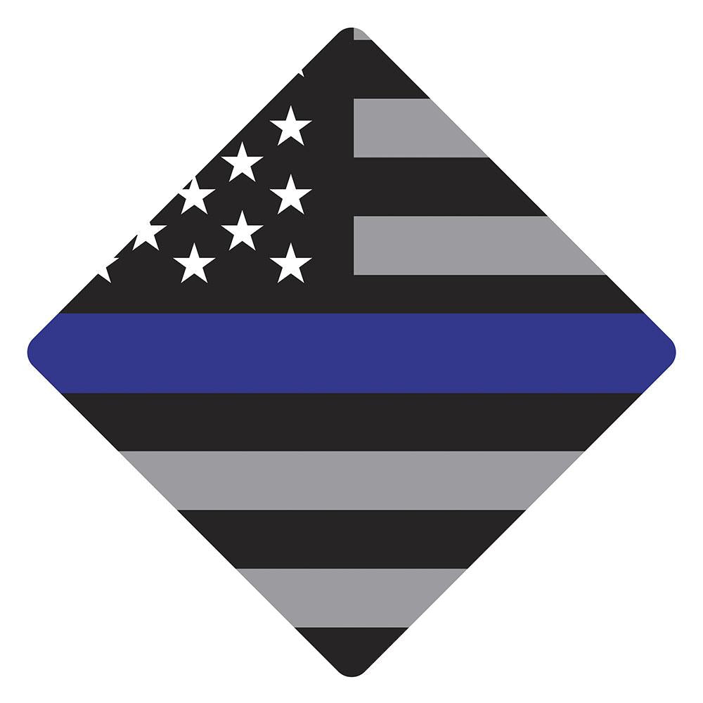 Thin Blue Line Flag Grad Cap Tassel Topper