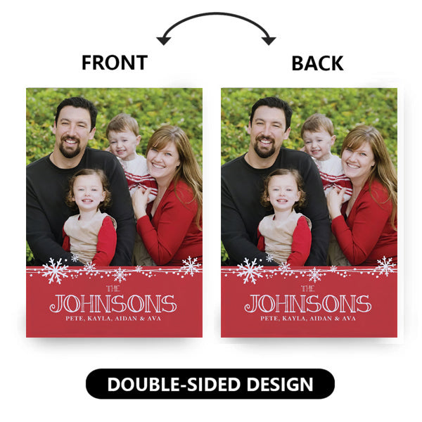 Personalized Family Photo Garden Flag