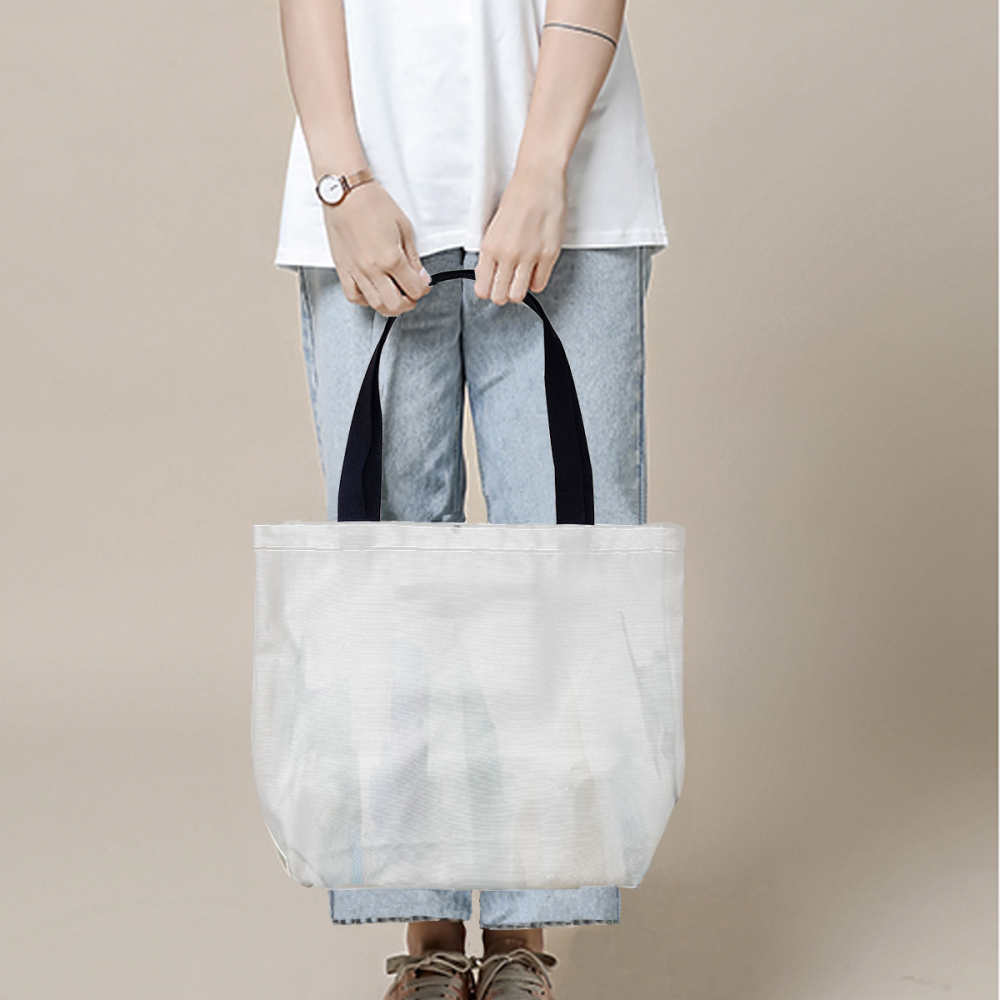 We're Trouble Besties Front View Personalized Canvas Bag