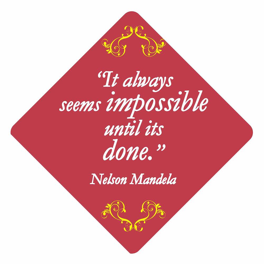 Nelson Mandela Grad Cap Tassel Topper