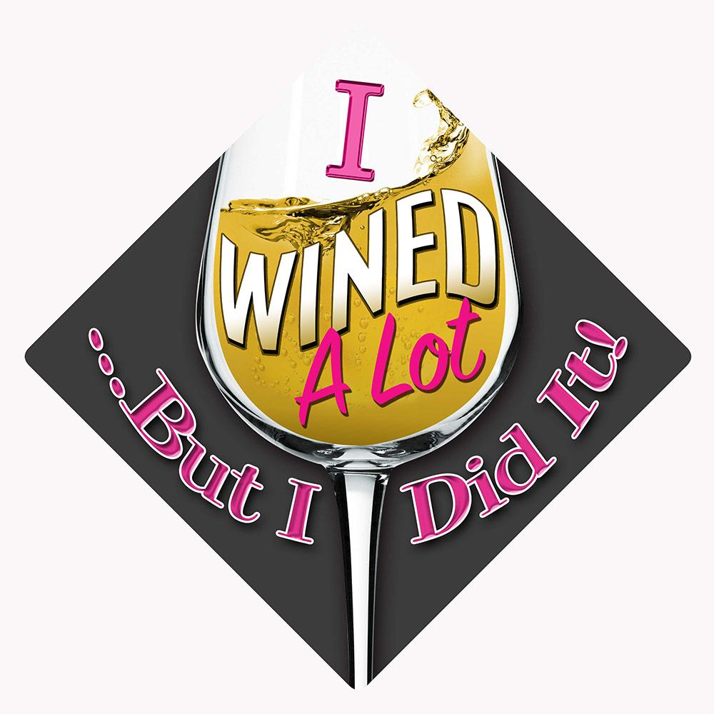 I Wined Alot Grad Cap Tassel Topper